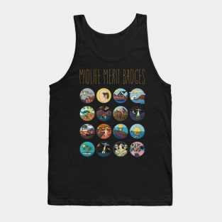 Midlife Merit Badges Tank Top